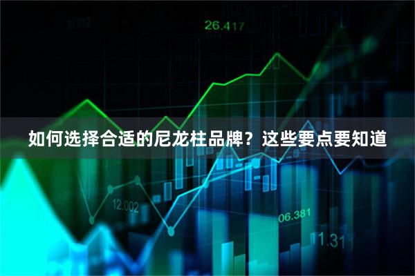 如何选择合适的尼龙柱品牌？这些要点要知道